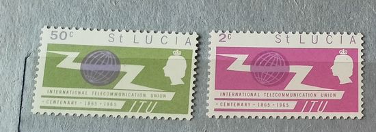 Сант Люсия 1965 Британский омнибус ITU-союз электросвязи полная серия, MNH