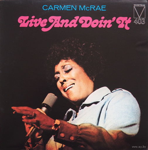 Carmen McRae – Live And Doin' It, LP 1974