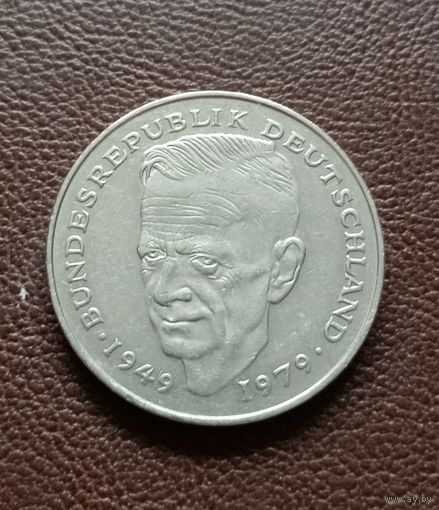 2 марки 1990г. Курт Шумахер 30 лет ФРГ