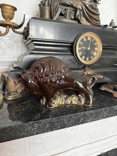 Статуэтка Зубр керамика СССР