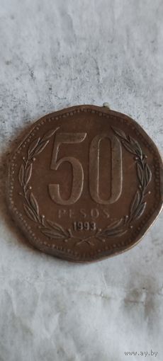 Чили 50 песос 1993
