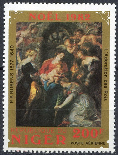 Нигер 1982 Живопись Рождество Рубенс 1 м. н/с MNH \\о7
