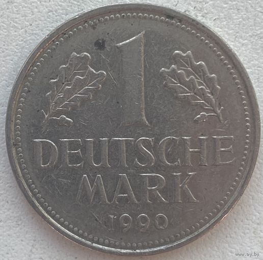 Германия 1 марка 1990 г. D