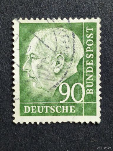 Германия 1954. Профессор, доктор Теодор Хойс (1884-1963), 1-й президент Германии