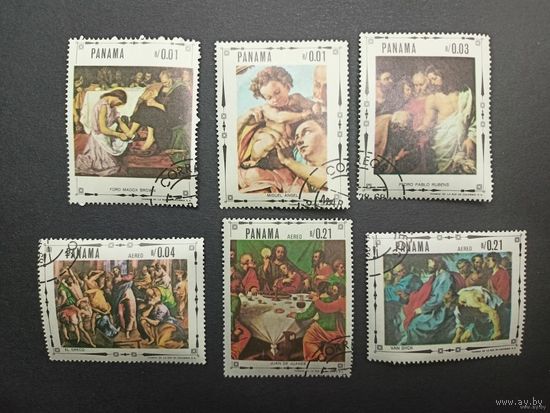 Панама 1968. Религиозное искусство. Полная серия