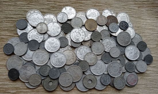 Werty71 Япония 115 монет старой Японии цена за все 1 5 10 50 сен сенов йена