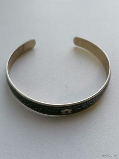 Браслет серебро 875 чернь торги с Рубля