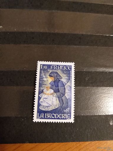 1980 Франция вышивка искусство культура чистая клей MNH** выпускалась одиночкой (2-13)