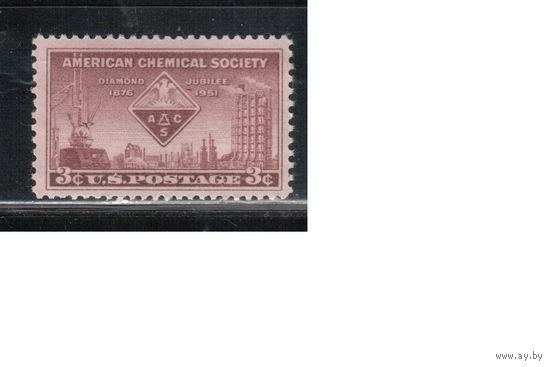 США-1951, (Мих.620), * , Химическое общество (одиночка)