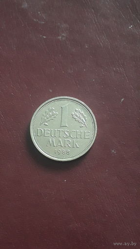 ГЕРМАНИЯ 1 марка 1988 год/J/