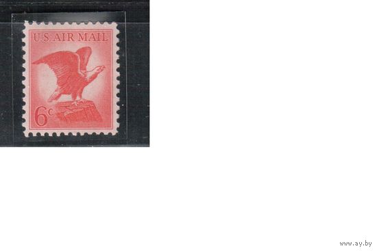 США-1963, (Мих.844),  **   ,  Авиапочта, Орел (одиночка)