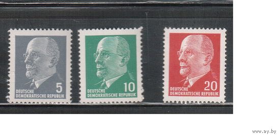 ГДР-1961(Мих.845-848) **   , Стандарт , Ульбрихт