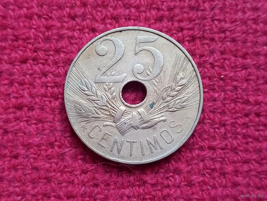 Испания 25 сентимо 1927 г.