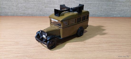 Модель 1/43 ручная работа Газ 03-30 агитационный