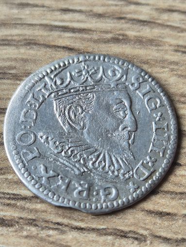 Трояк 3 гроша 1595 года Сигизмунд 3