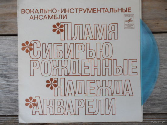 Миньон гибкий - ВИА Пламя, Акварели, Сибирью рожденные, Надежда - ВСГ
