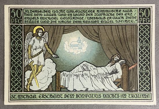 Нотгельд Ордруф 50 пфеннигов 1921 год. Веймарская республика