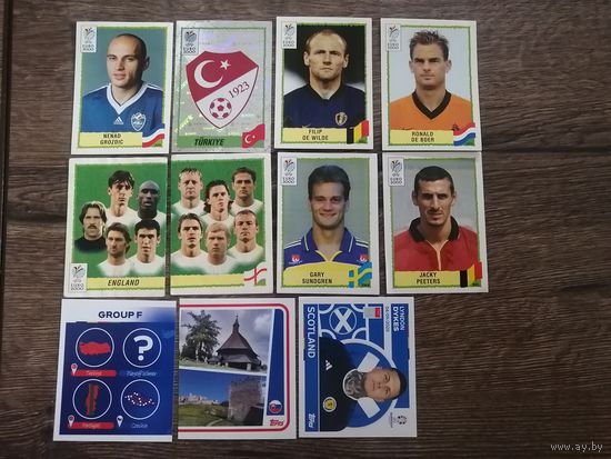 Наклейки футбол panini