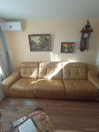 Диван кожаный с электроприводом