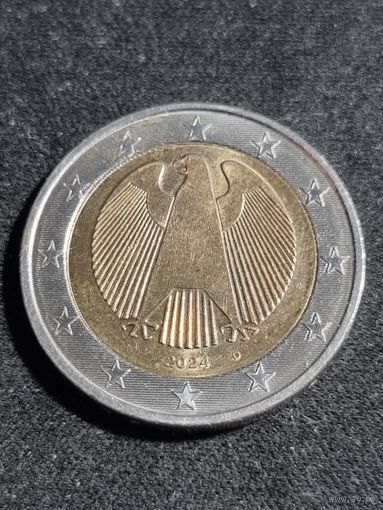 Германия 2 евро 2024 D