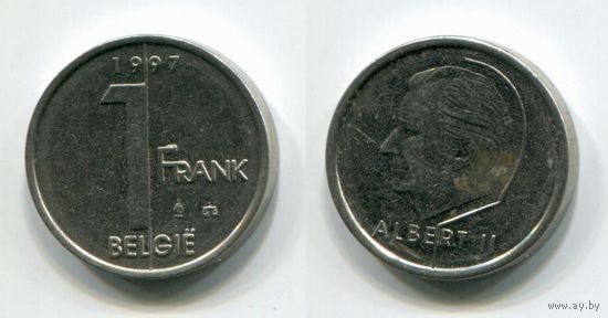 Бельгия. 1 франк (1997, BELGIE)
