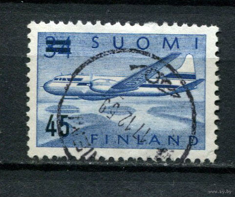 Финляндия - 1959 - Авиация с надпечаткой - [Mi. 505] - полная серия - 1 марка. Гашеная.  (Лот 172AL)