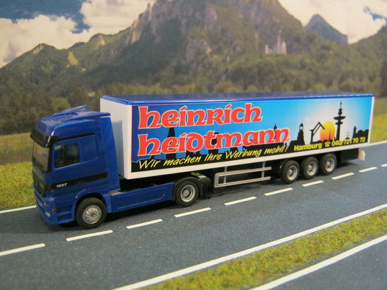 Модель грузового автомобиля Mercedes-Benz Actros (8). Масштаб HO-1:87.