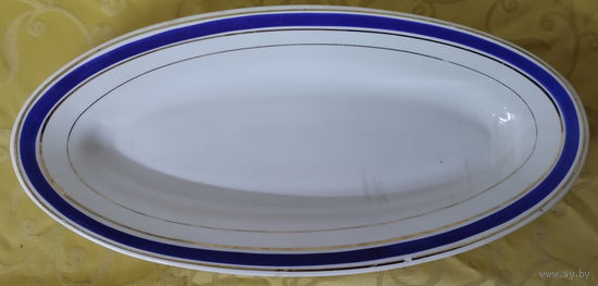 Блюдо селедочница СССР, Будянский фаянсовый завод - Серп и Молот (Буды), 1957-1965 гг