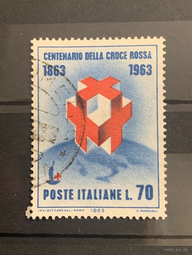 Италия 1963. 100 летие Красного креста