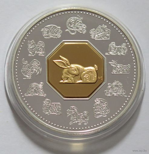 Канада 1999 серебро (1 oz) "Лунар - Год кролика" (Proof)
