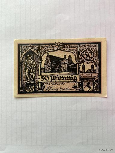 50 пфенигов (нотгельды) Германия г.Ютербог -1402