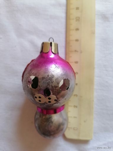 Ёлочная игрушка СОБАЧКА СССР 0089