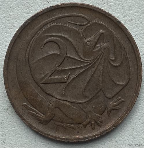 Австралия 2 цента 1974 г.