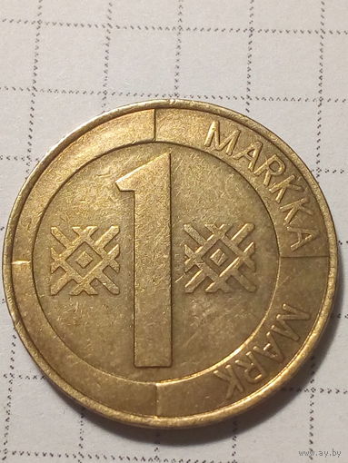 1 марка Финляндия 1996 год.