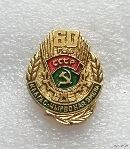 60 лет Колхоз Красная Смена Любанский район БССР #1183-OP23