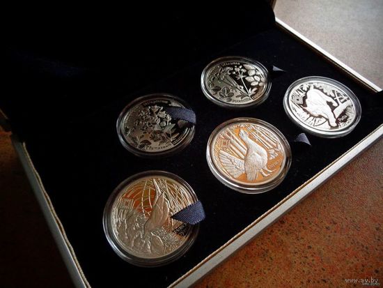 Оригинальный футляр на 5 монет медно-никелевых или серебряных монет НБРБ ВОЗМОЖЕН ОБМЕН