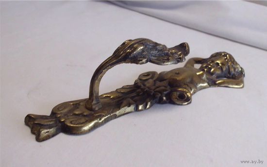 Крюк настенный Вешалка Бронза Ангел Путти