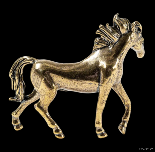 Статуэтка миниатюра Конь Латунь