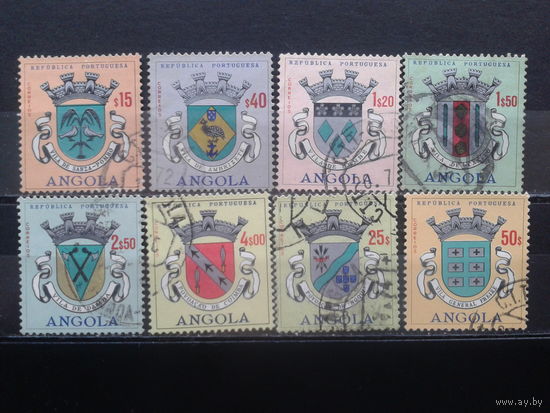 Ангола, колония Португалии, 1963. Гербы