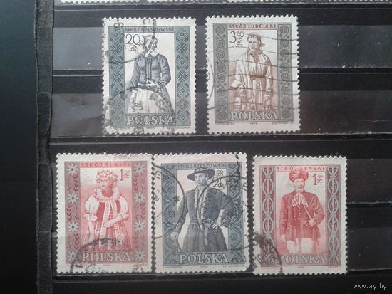 Польша 1959 Народные костюмы