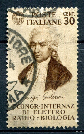 Италия (Королевство) - 1934г. - Луиджи Гальвани, физик, 30 с - 1 марка - гашёная [Mi 492]. #1-It-20-A-2