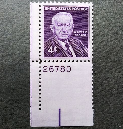 Марка США 1960 год Джорж Уолтер