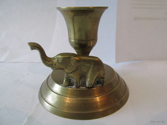ПОДСВЕЧНИК ИНДИЙСКИЙ С СЛОНОМ.