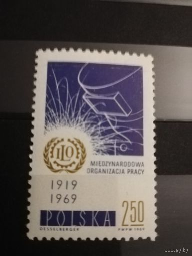 Польша 1969 50 лет Международной организации труда