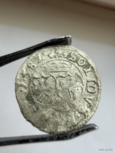 Шеляг 1582 г. Стефан Баторий