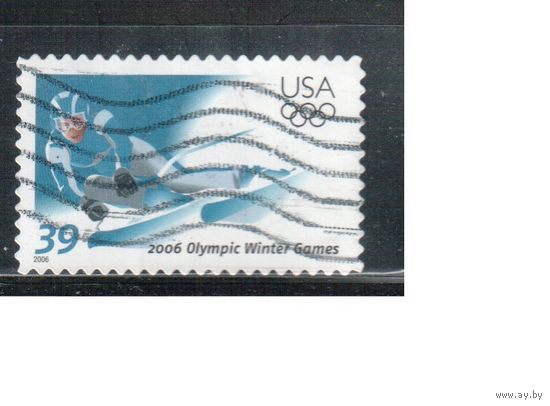 США-2006 (Мих.4028) , гаш.,  Спорт, ОИ-2006 (одиночка),