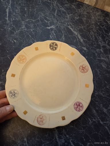 Винтажная тарелка, агитация