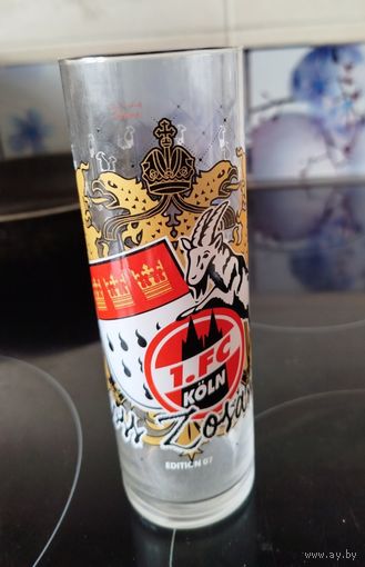 Бокал пивной, стекло, Германия.