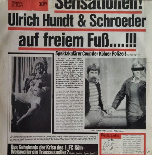 Ulrich Hundt+Schroeder 1977, EMI, LP, Germany