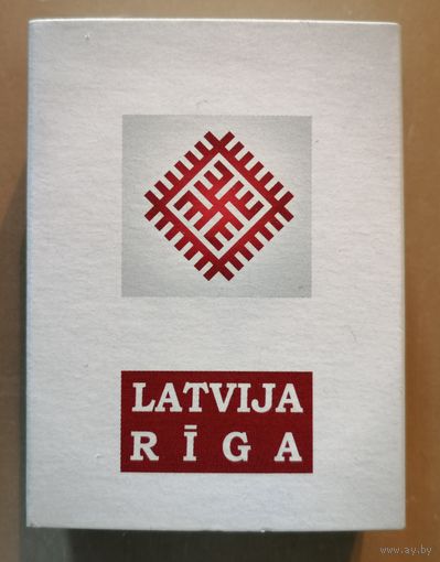 Латвия, города на спичечных коробках, Рига, 7 х 5 х 2 см, спички